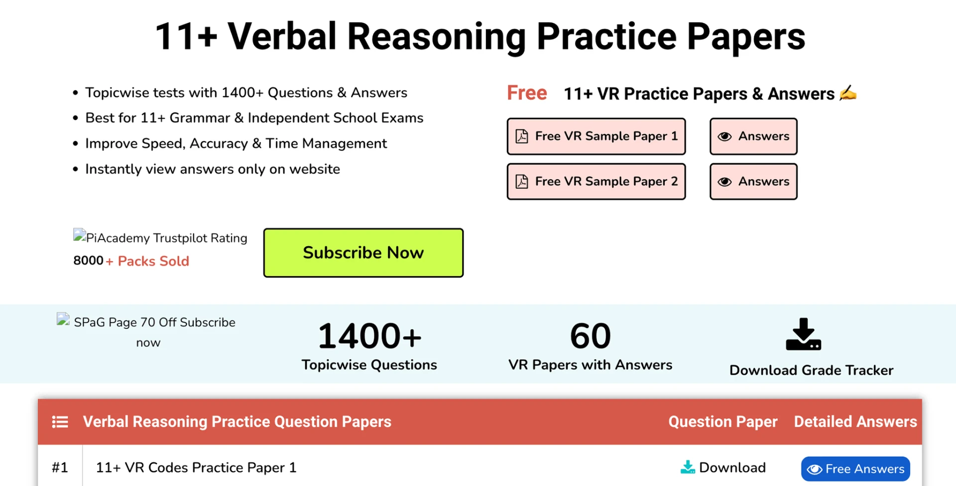 Original Verbal Reasoning product page